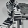 ALÇA ESTAMPADA TETRIS PRETO BRANCO