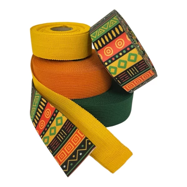 Alça Estampada Tribal Ganes (4,5 METROS) + Viés Boneon (6 METROS)